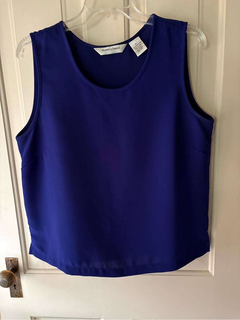 Draper’s & Damon’s Royal Blue Sleeveless Tank Top